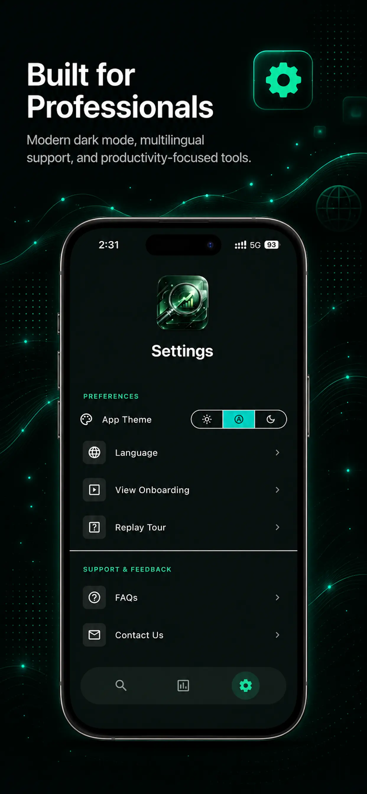 Mobile App View