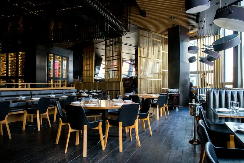 Restaurant Website with Food Display on Laptop Screen