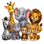 Kidsoz animals learning card for kids
