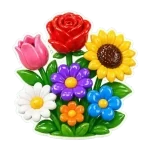 Kidsoz flowers learning card for children