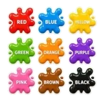 Kidsoz colors learning card for preschoolers