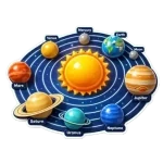 Kidsoz solar system learning card for children