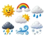 Kidsoz weather learning card for children